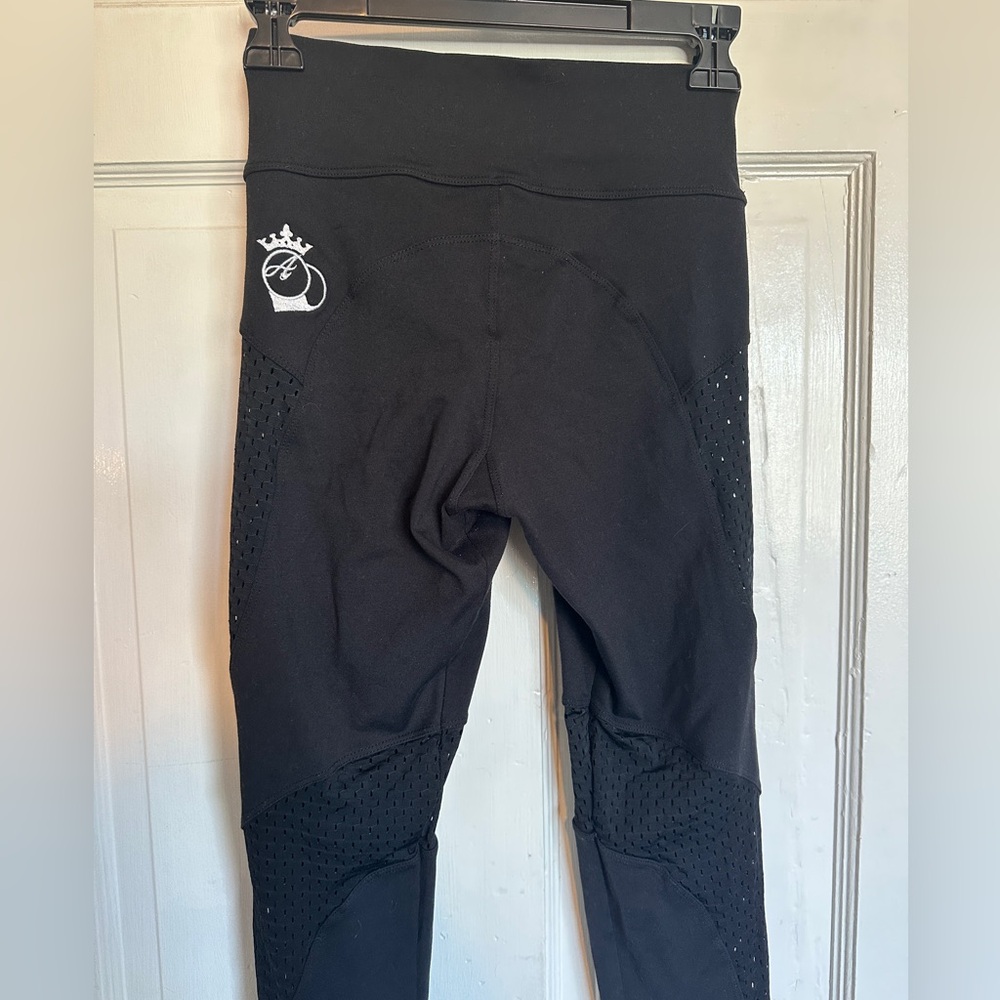 BootyQueen Sleek Black Mesh Leggings - Picture 8 of 12